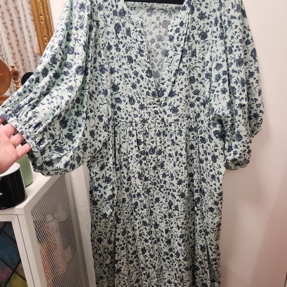 Floral Blue Dress